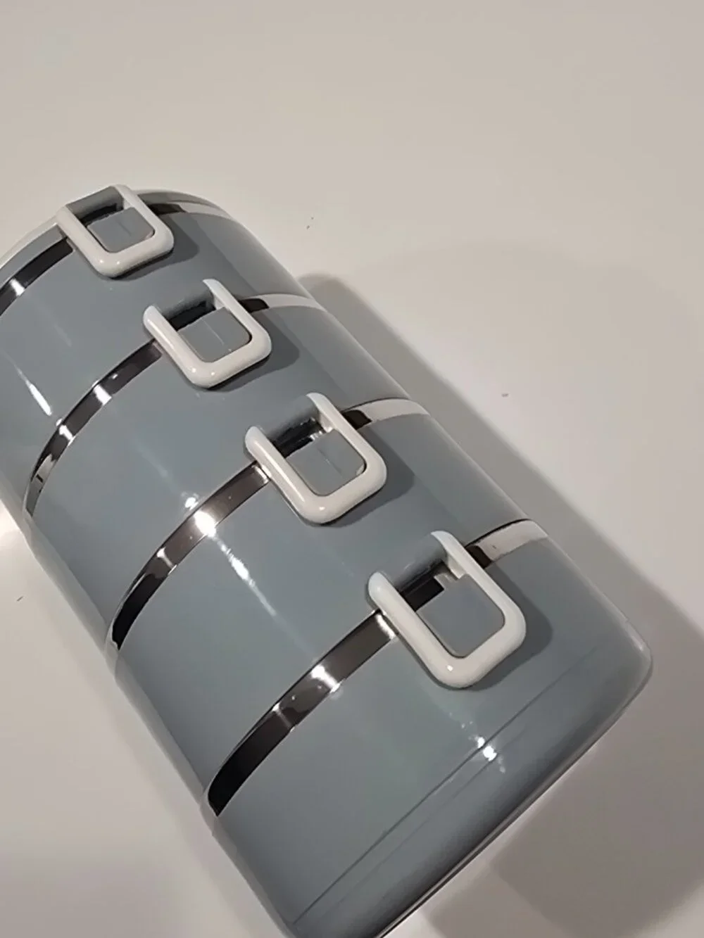 New Bento Lunch Stainless Steel Interior 4-Tier Stackable Box